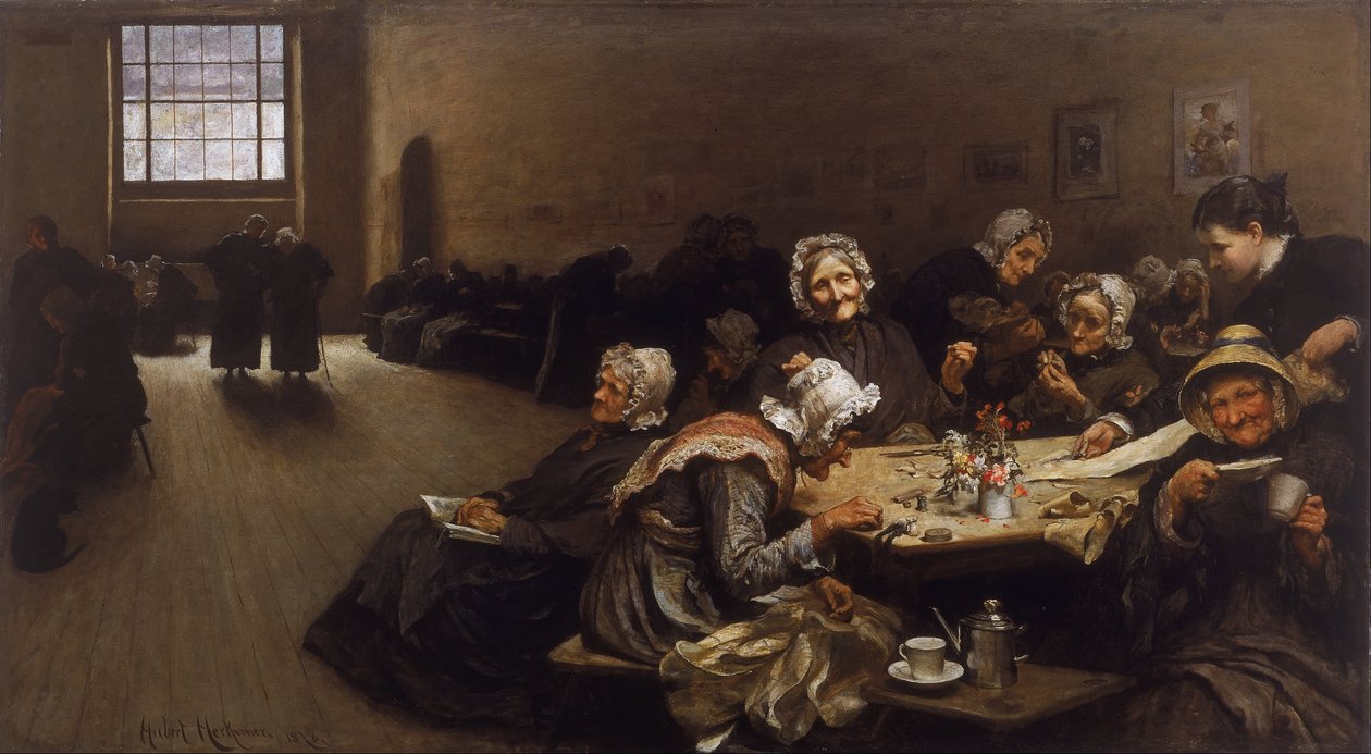 Eventide- kohtaus Westminster Unionissa tekijältä Hubert von Herkomer