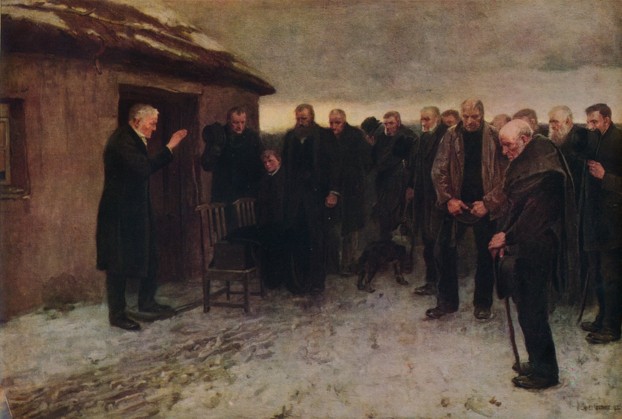 Ylämaan hautajaiset, 1882, 1935. tekijältä James Guthrie