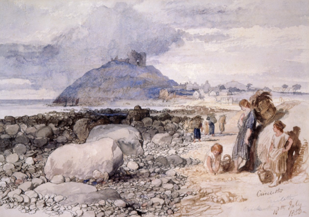 "Criccieth", Wales, 1850. tekijältä Sir John Gilbert