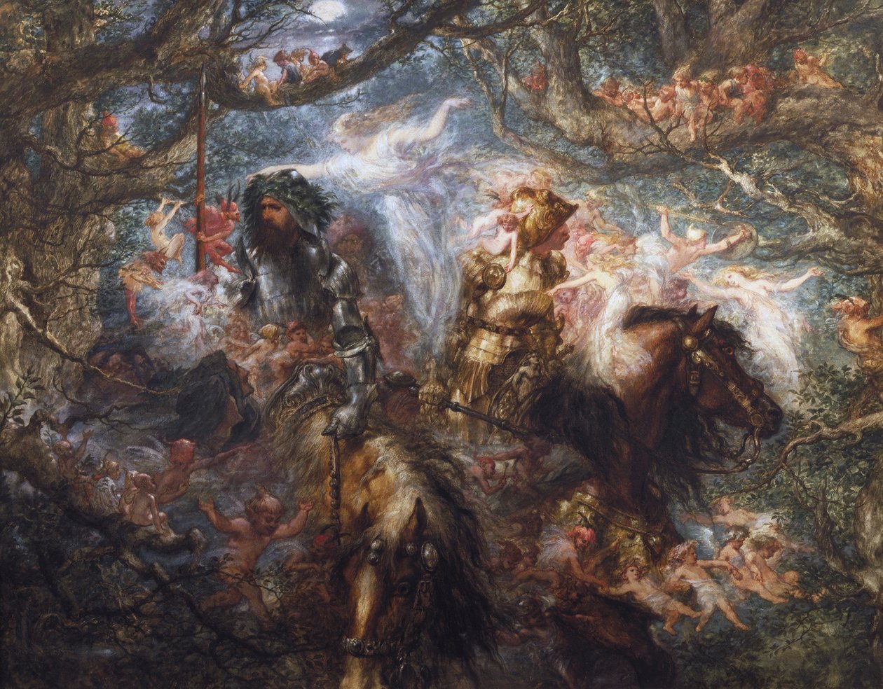 "Lumottu metsä", 1886. tekijältä Sir John Gilbert