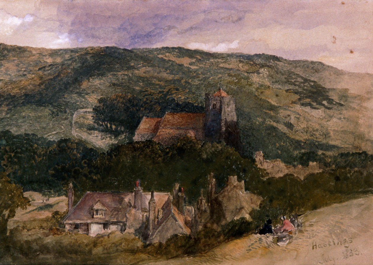 "View at Hastings", 1853 tekijältä Sir John Gilbert