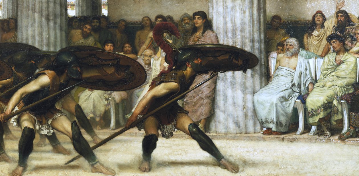 Pyrrhic Dance, 1869. tekijältä Sir Lawrence Alma Tadema