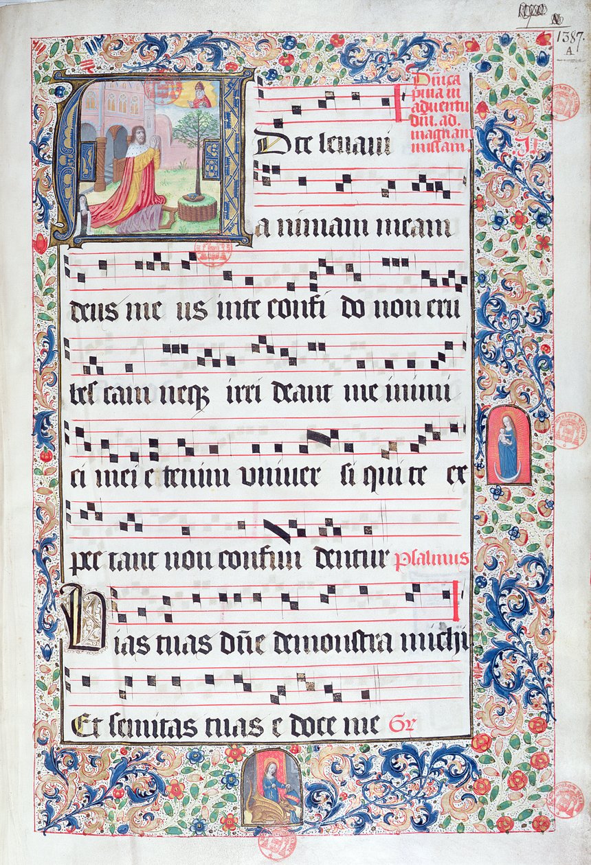 Ms 432 Temporal, Bruggen karmeliittien seurakunnan sisarten käyttämä, kirjoittanut sisar Margarita Bruynewe, 1505 tekijältä Sister Cornelia Wulfekkercke