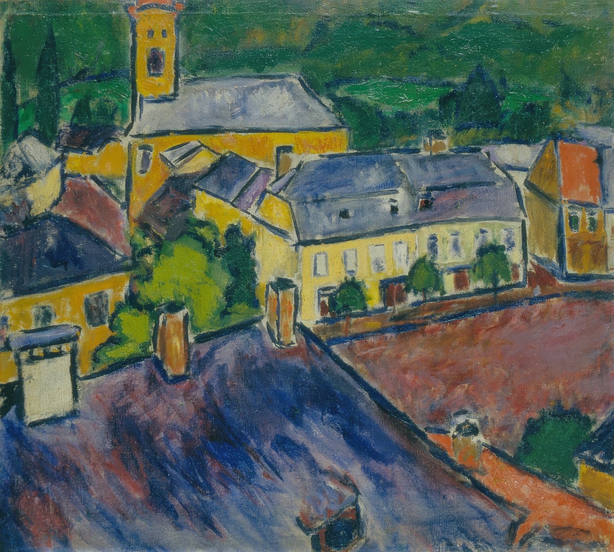 Kaupunkinäkymä, 1910 tekijältä Sándor Galimberti