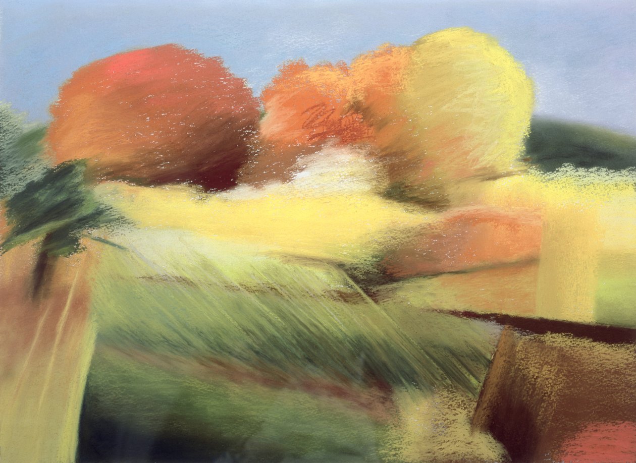 Syksyn liekit, 2001 (pastelli paperille) tekijältä Sophie Hacker