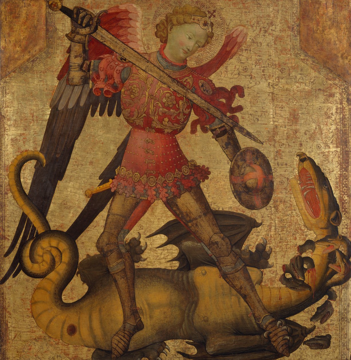 Pyhä Mikael ja lohikäärme, n. 1405. tekijältä Spanish