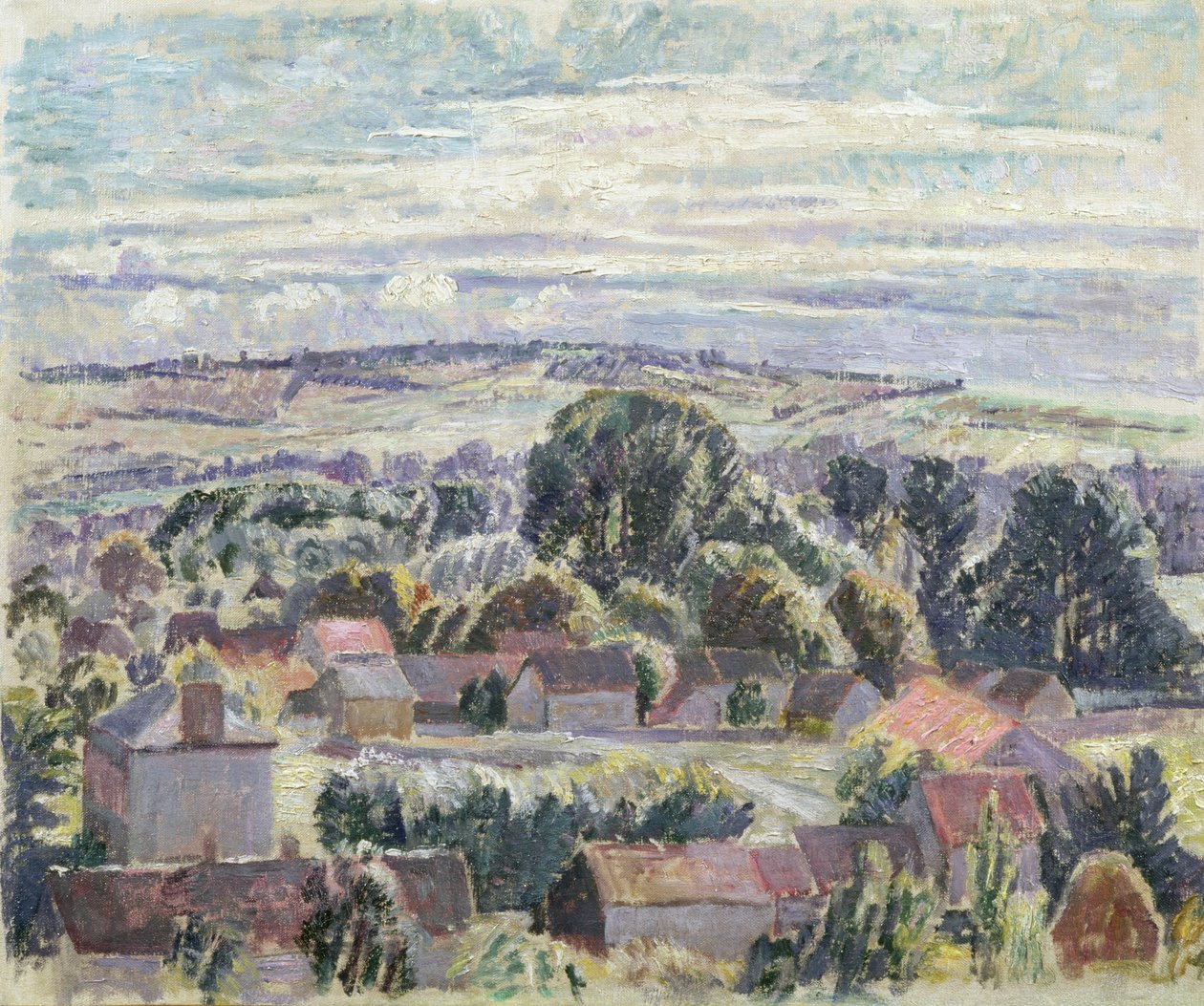 Englantilainen maisema, n. 1910 tekijältä Spencer Frederick Gore