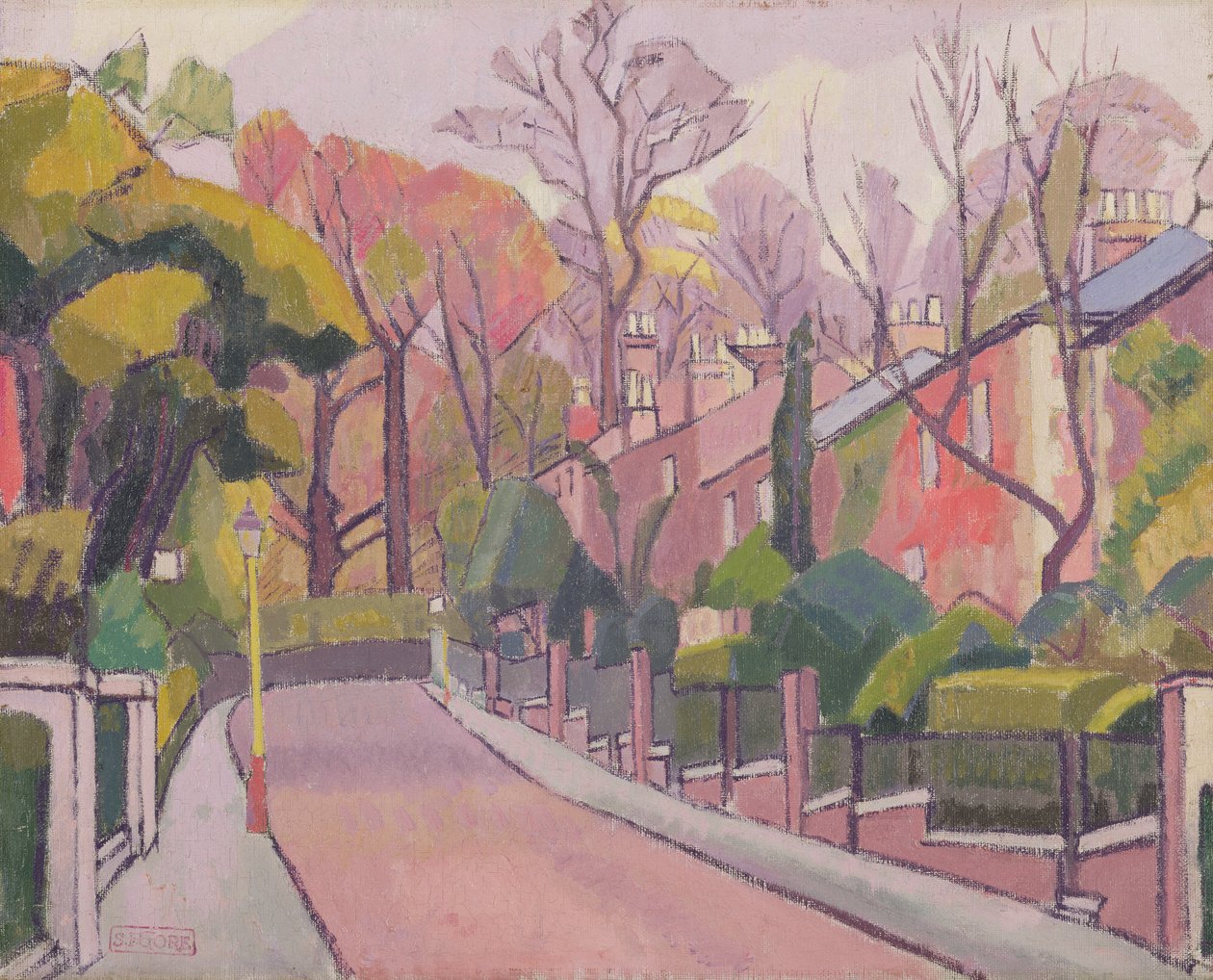Cambrian Road, Richmond, 1913-4 tekijältä Spencer Frederick Gore