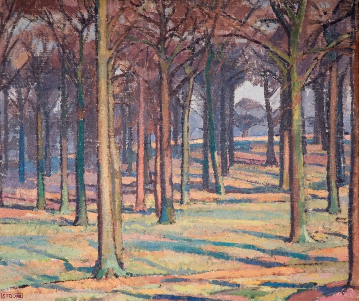 Wood in Richmond Park, 1914. finlandès tekijältä Spencer Gore