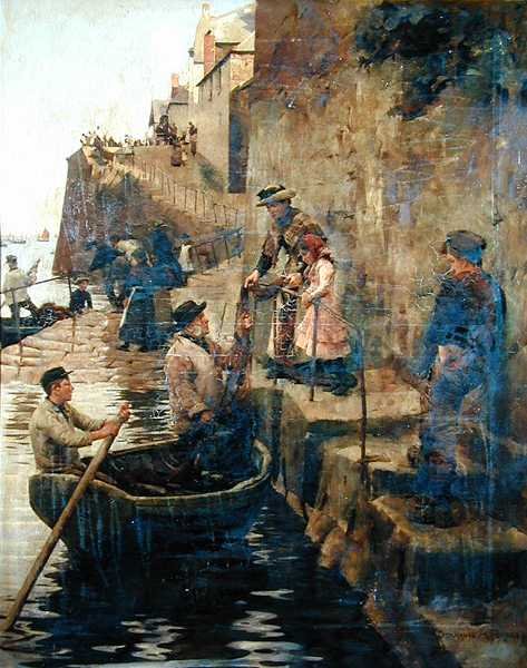 The Slip (öljy kankaalle) tekijältä Stanhope Alexander Forbes