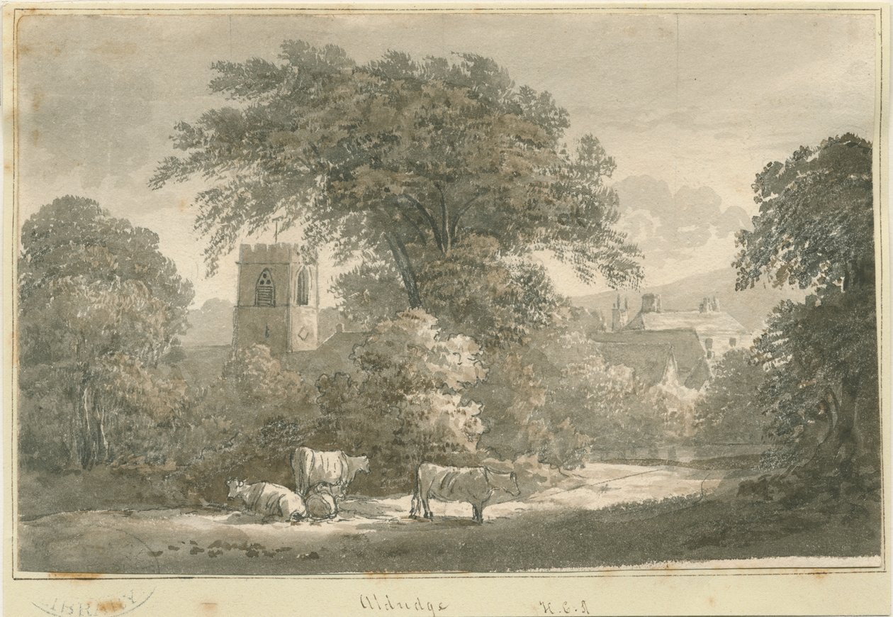 Aldridge Church: kaiverrus, nd [1762-1802] tekijältä Stebbing Shaw