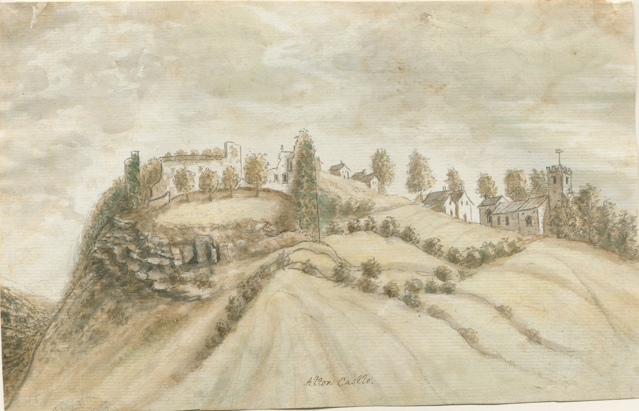 Alton Castle: akvarellimaalaus, nd [1762-1802] tekijältä Stebbing Shaw