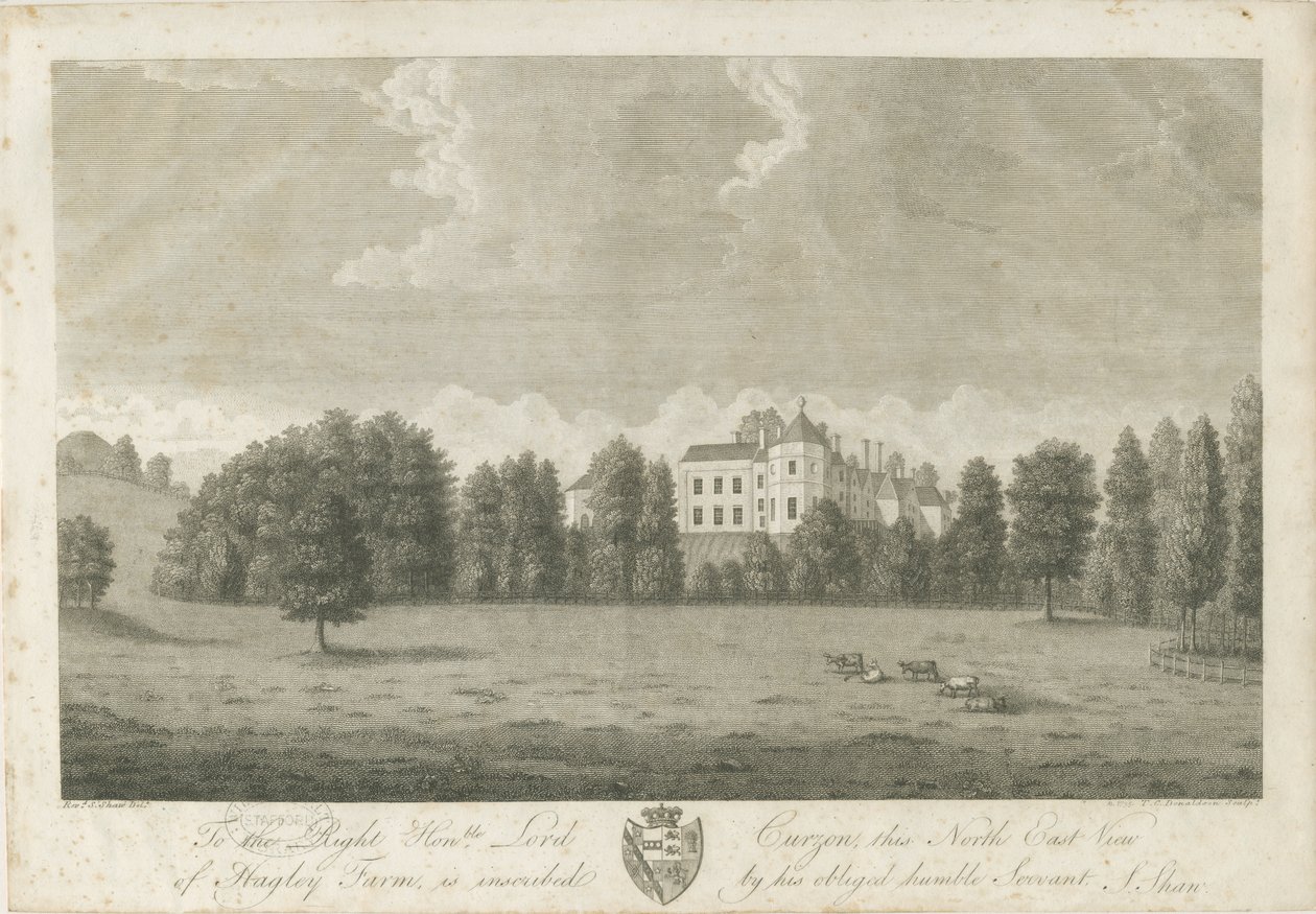 Hagley Hall: kaiverrus tekijältä Stebbing Shaw
