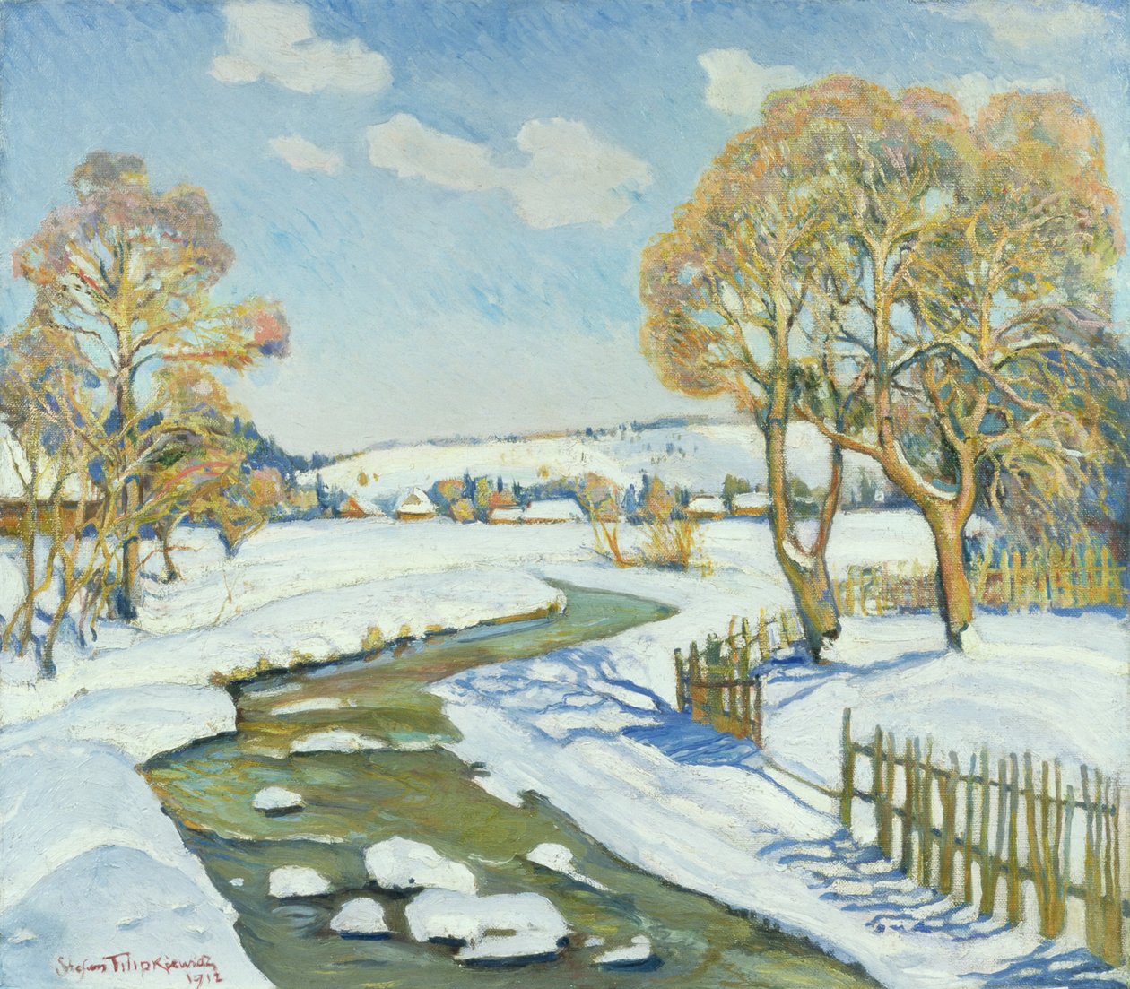 Aurinkoinen päivä Poroninissa, 1917 tekijältä Stefan Filipowicz