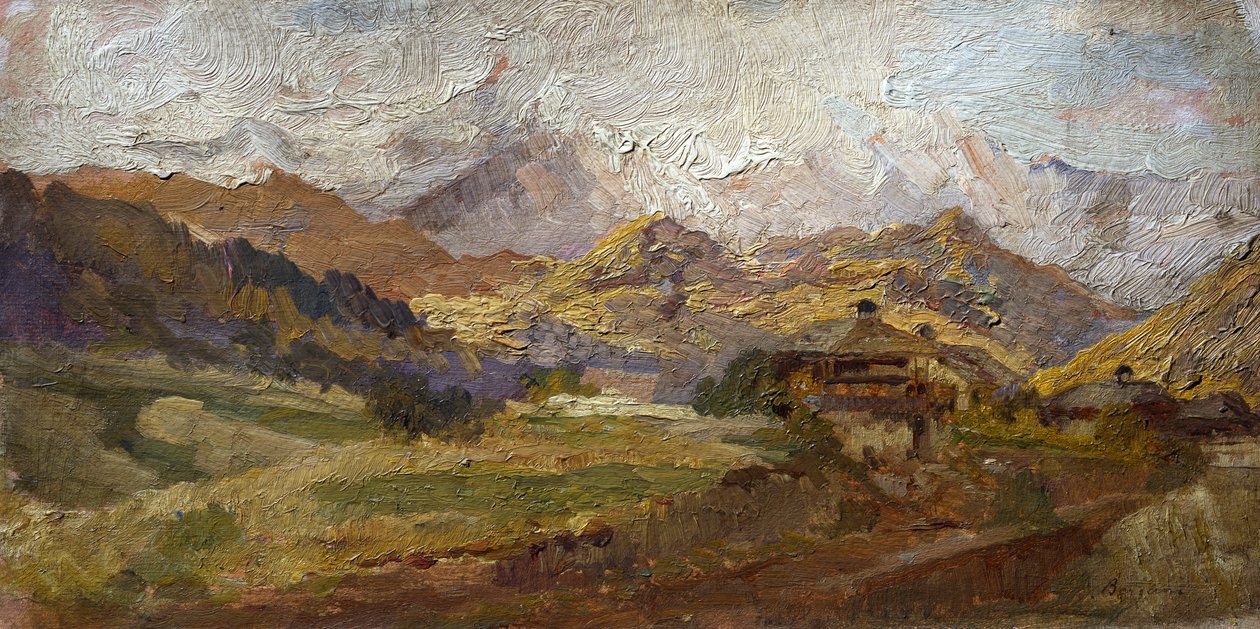 Mount Spluga, kirjoittanut Stefano Bersani (1872-1914) tekijältä Stefano Bersani