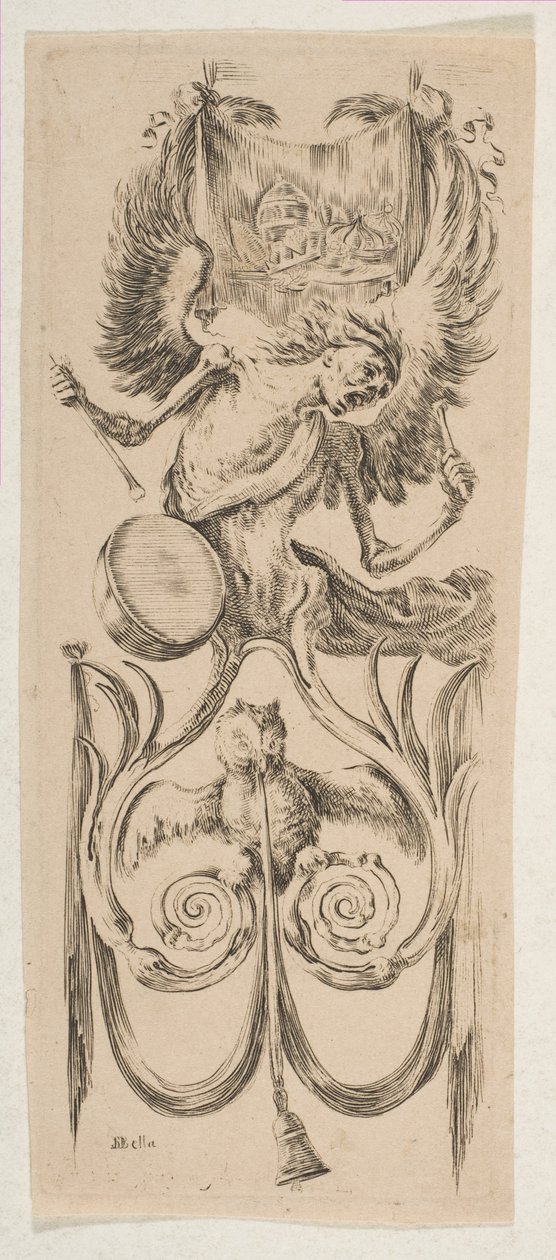 Kuolema lyö rumpua, n. 1653. tekijältä Stefano della Bella