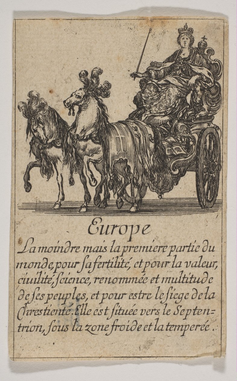 Eurooppa, 1644. tekijältä Stefano della Bella