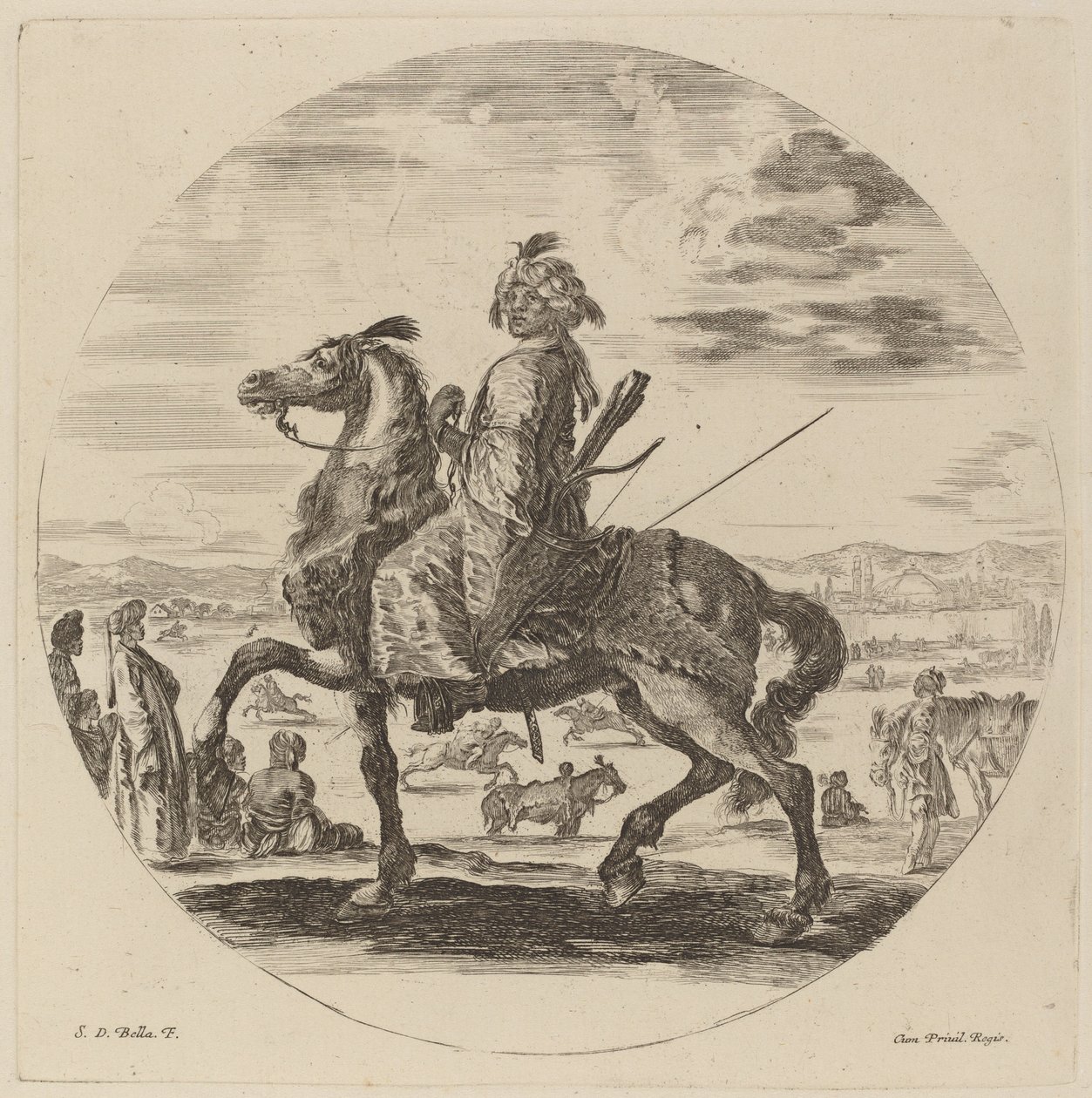 maurilainen Cavalier tekijältä Stefano della Bella
