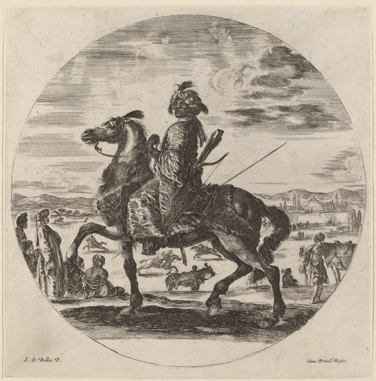 maurilainen Cavalier tekijältä Stefano della Bella