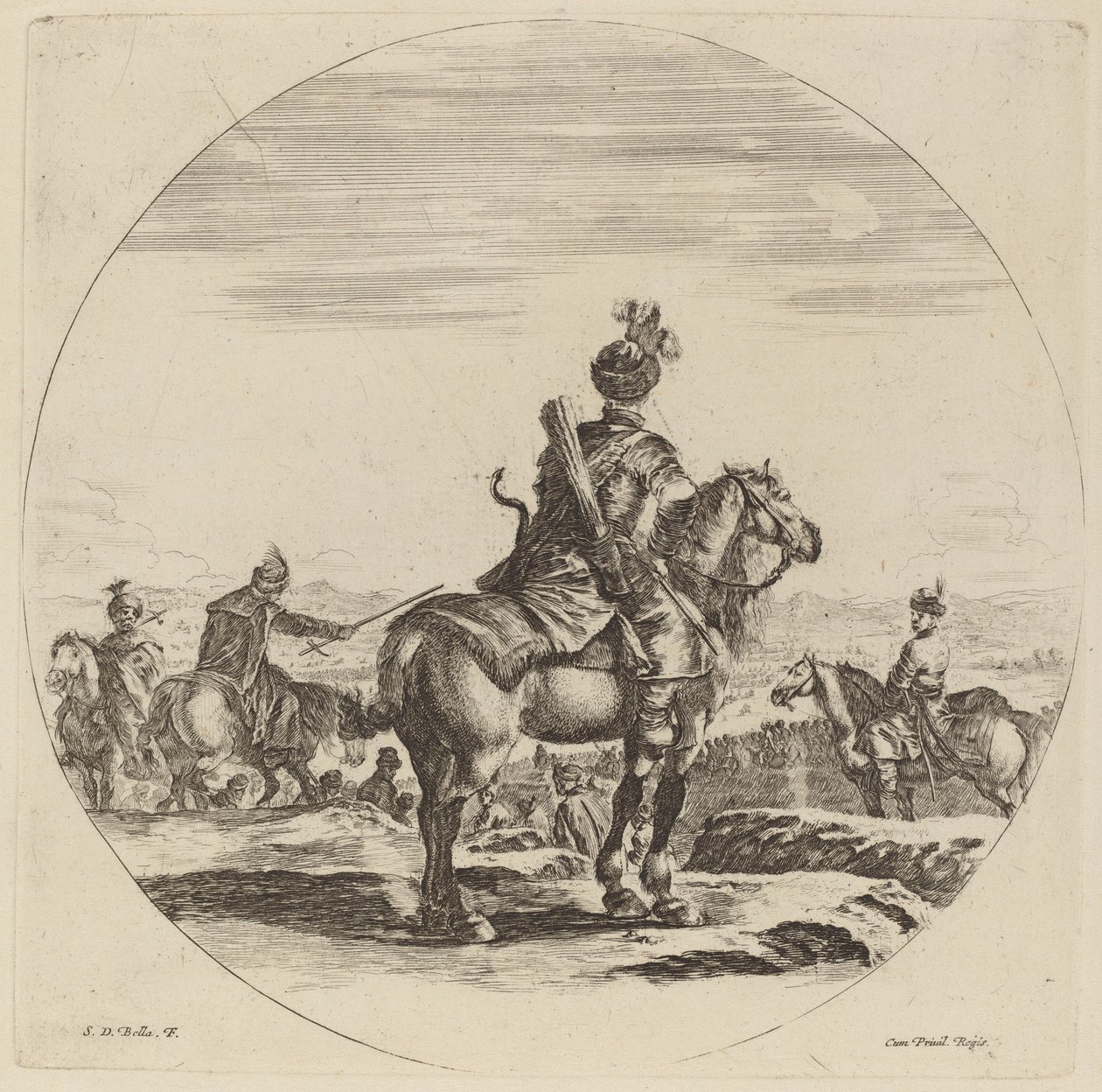 Puolan Cavalier tekijältä Stefano della Bella