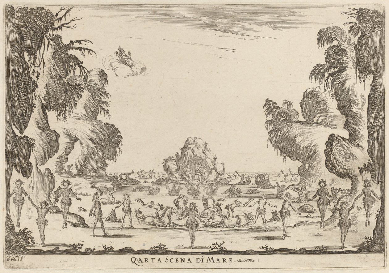 Neljäs merimaisema, 1637. tekijältä Stefano della Bella