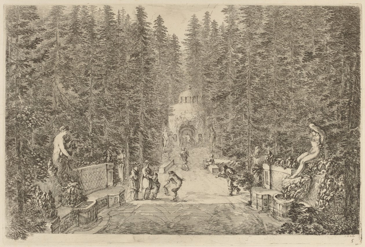 Vesisuihku, luultavasti 1653. tekijältä Stefano della Bella