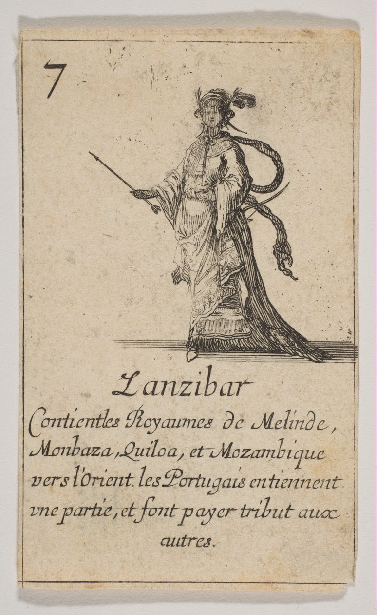 Sansibar, 1644. tekijältä Stefano della Bella