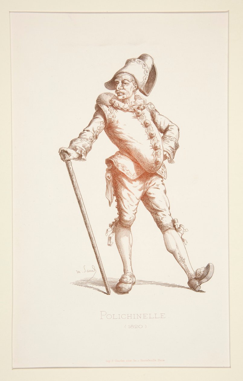 Punchinello vuonna 1820 tekijältä Stephane Pannemaker