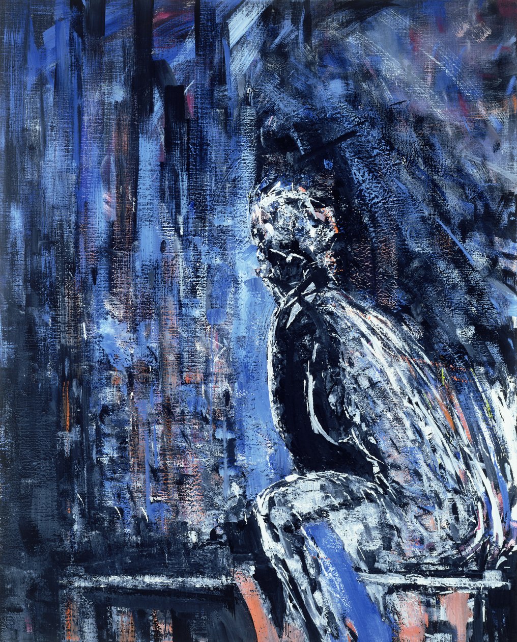 Alaston nainen, diptyykin vasen paneeli, 1990 (katso 289825) tekijältä Stephen Finer