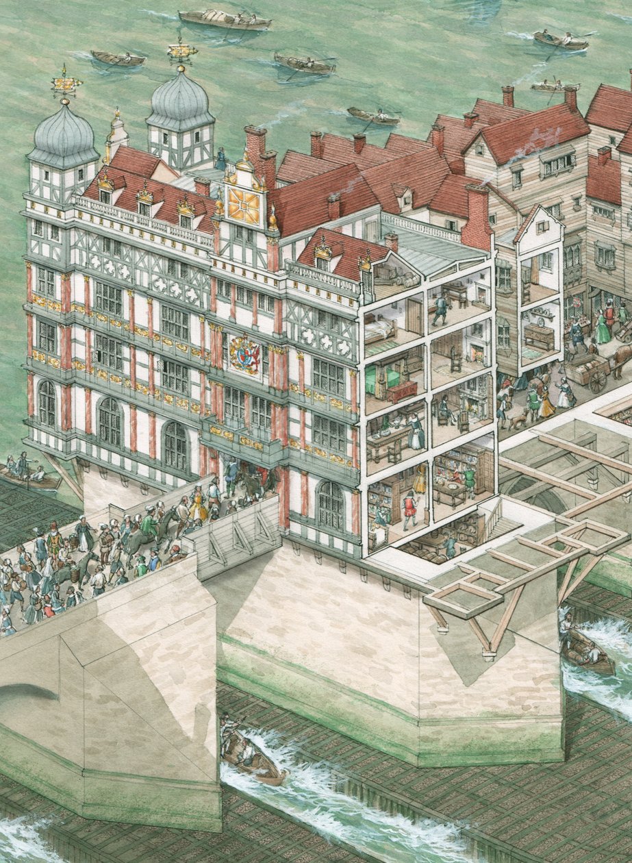 Nonsuch House Old London Bridgellä tekijältä Stephen Conlin