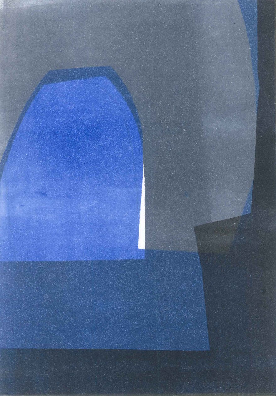 Essaouira, 2015 (monoprintti paperille) tekijältä Stephen Dow