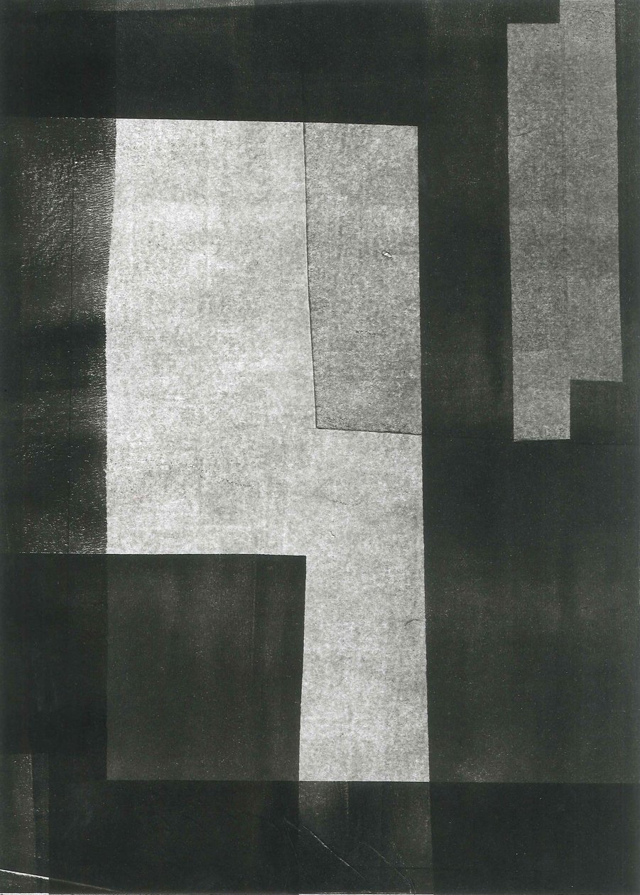 Nocturnus V, 2015 (monoprintti paperille) tekijältä Stephen Dow