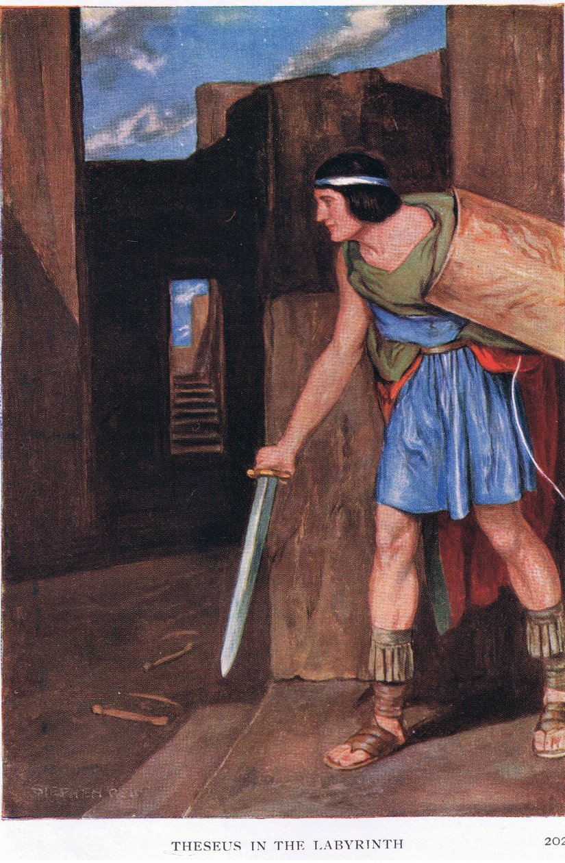 Theseus ja labyrintti tekijältä Stephen Reid
