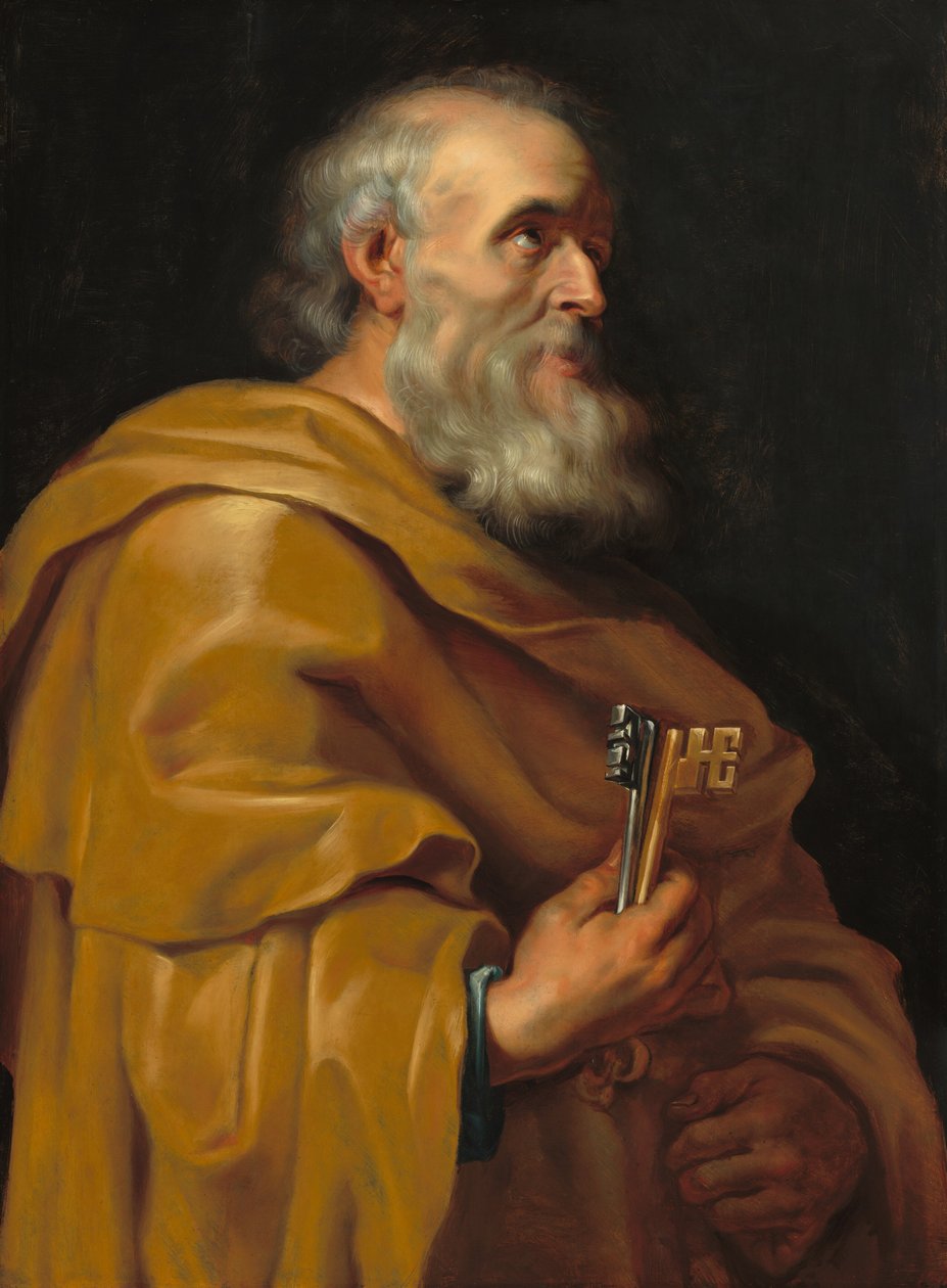 Pyhä Pietari, n. 16161618. tekijältä Studio of Peter Paul Rubens