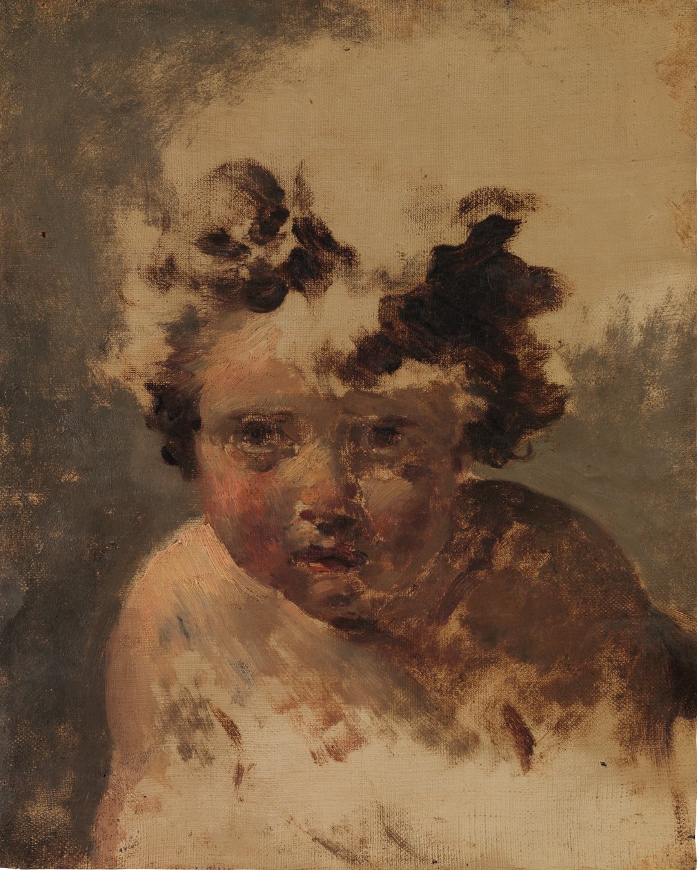 Lapsen pää. tekijältä Style of Jacques Louis David