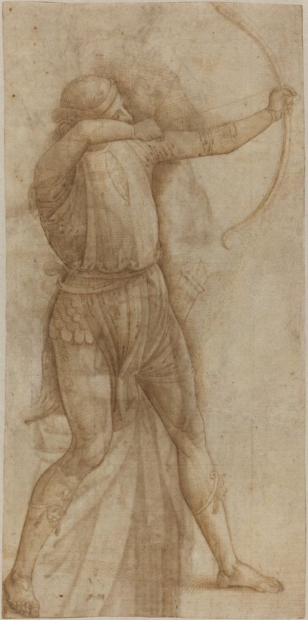 Jousiampujan hahmo [recto] tekijältä Style of Pietro Perugino