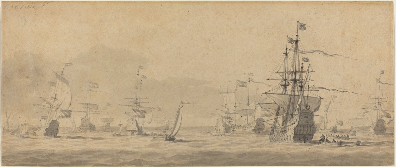 Meren tekijältä Style of Willem van de Velde the Younger
