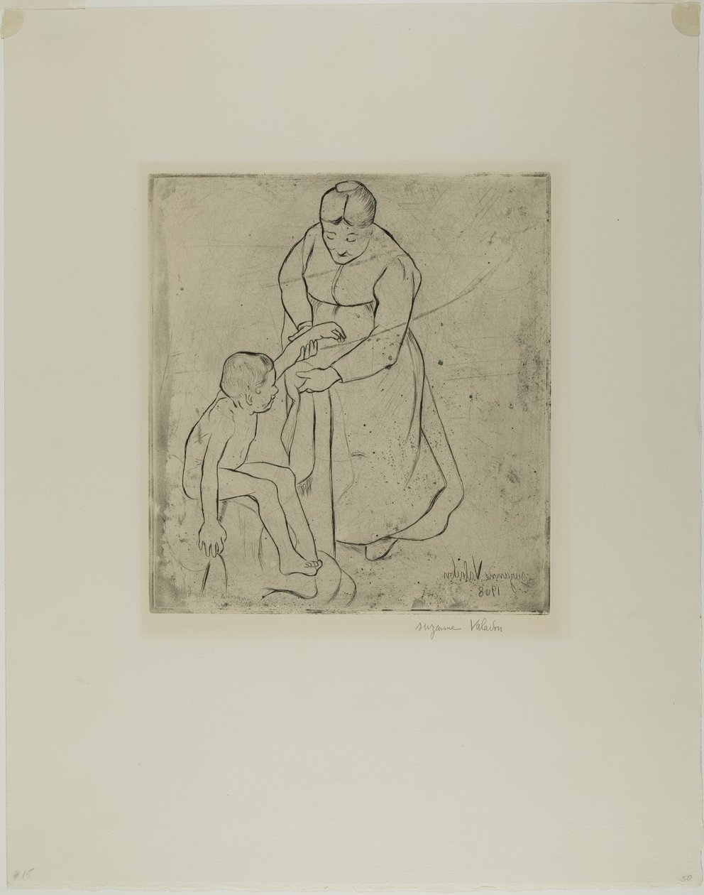 Isoäiti ja lapsi tekijältä Suzanne Valadon