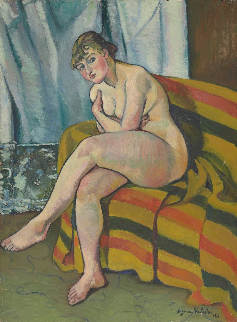 Alaston istuva sohvalla tekijältä Suzanne Valadon