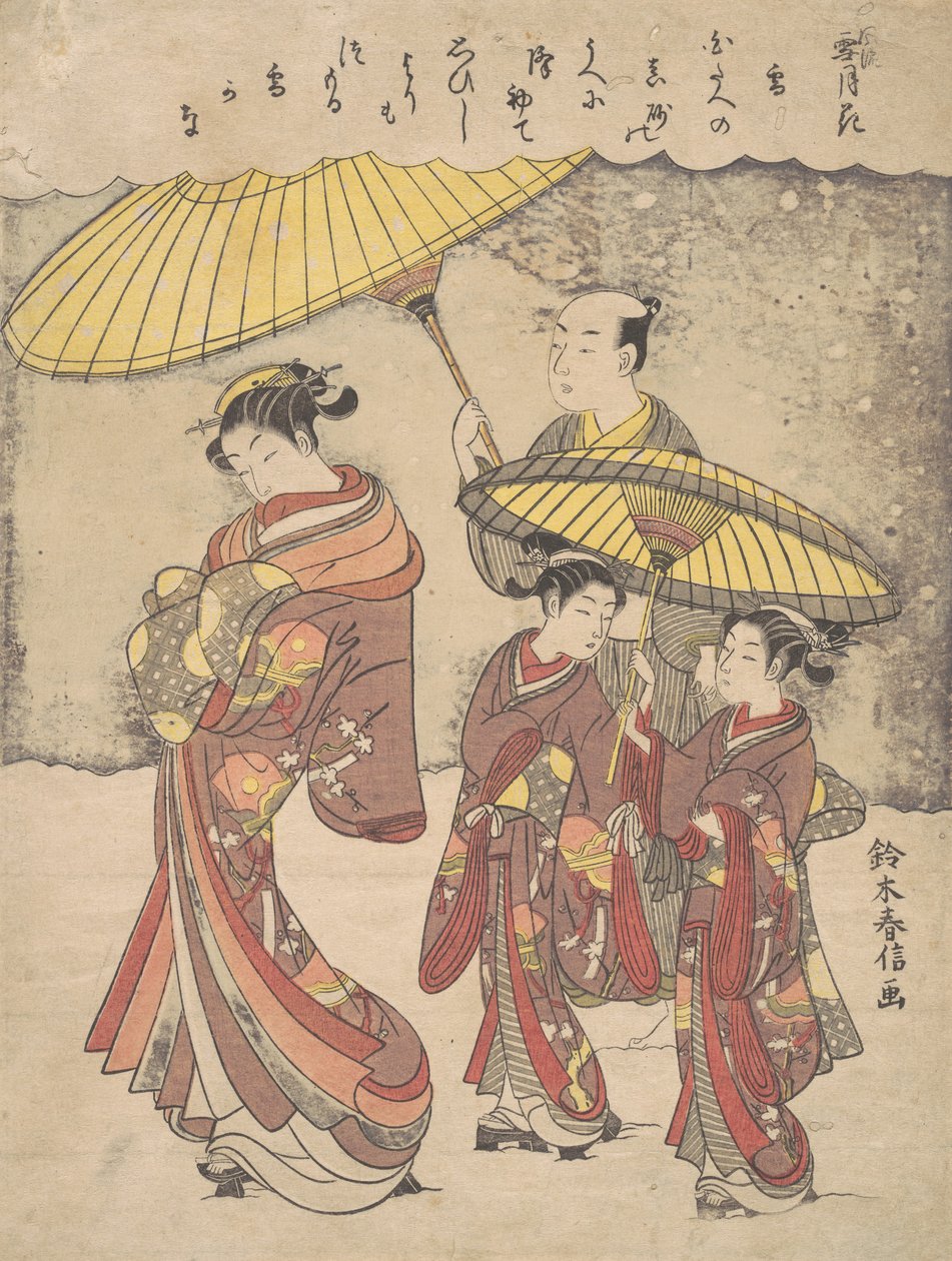 Lunta, n. 1769, n. 1769. tekijältä Suzuki Harunobu