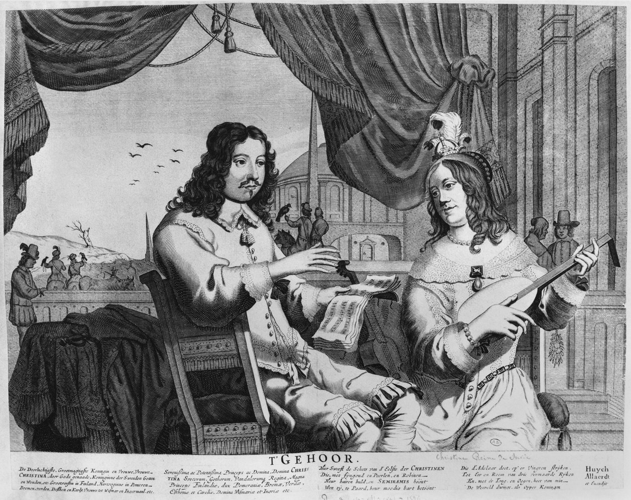 Ruotsin kuningatar Kristiina (1626-89) tekijältä Swedish School