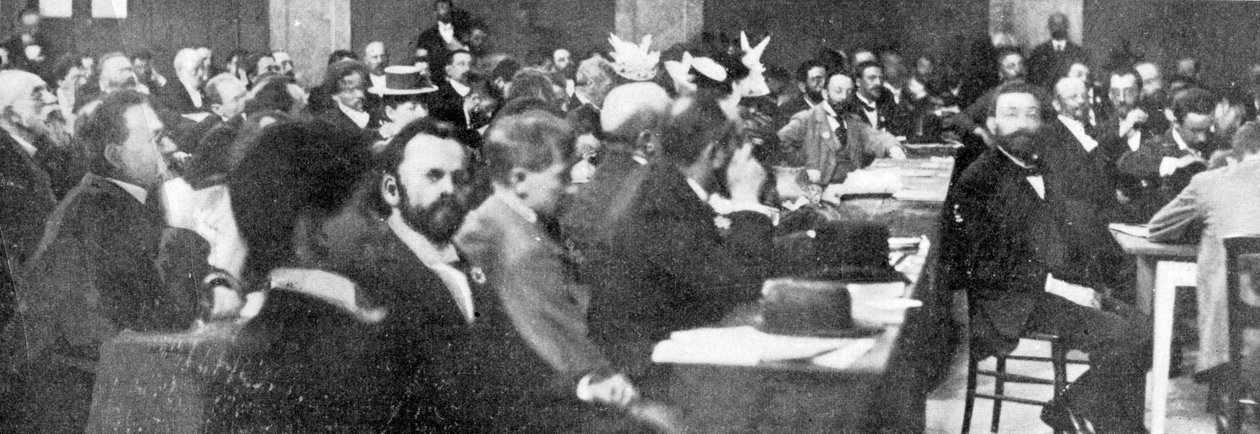 Delegaattiryhmä sionistikongressissa, Baselissa, 1897 tekijältä Swiss Photographer