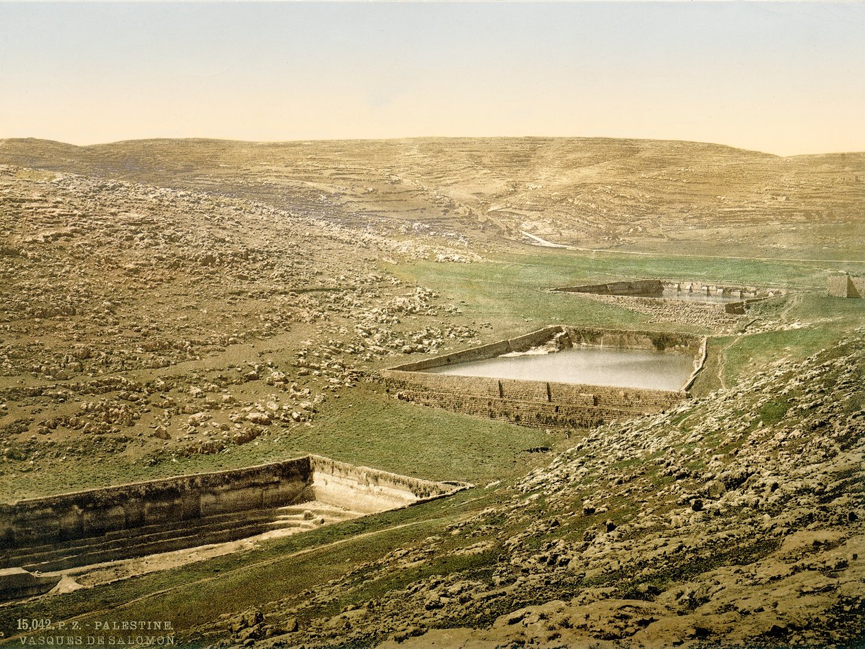 Solomons Pools, n. 1880-1900 (fotokromi) tekijältä Swiss Photographer