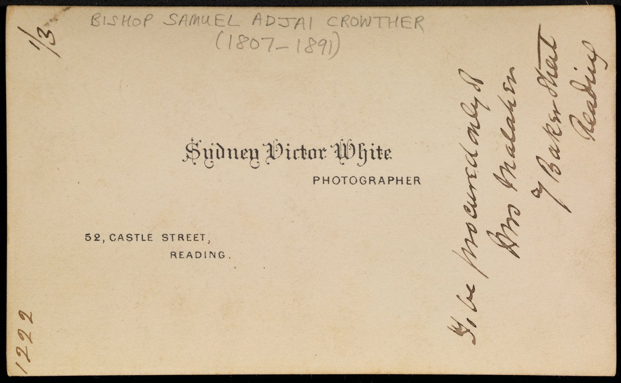 Valokuvaajan jälki, 1870-luku (373697:n versio) (painettu kortti) tekijältä Sydney Victor White
