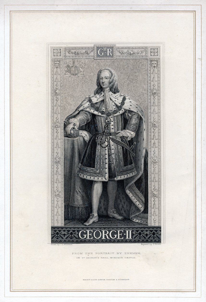 Ison-Britannian George II. tekijältä T. Brown
