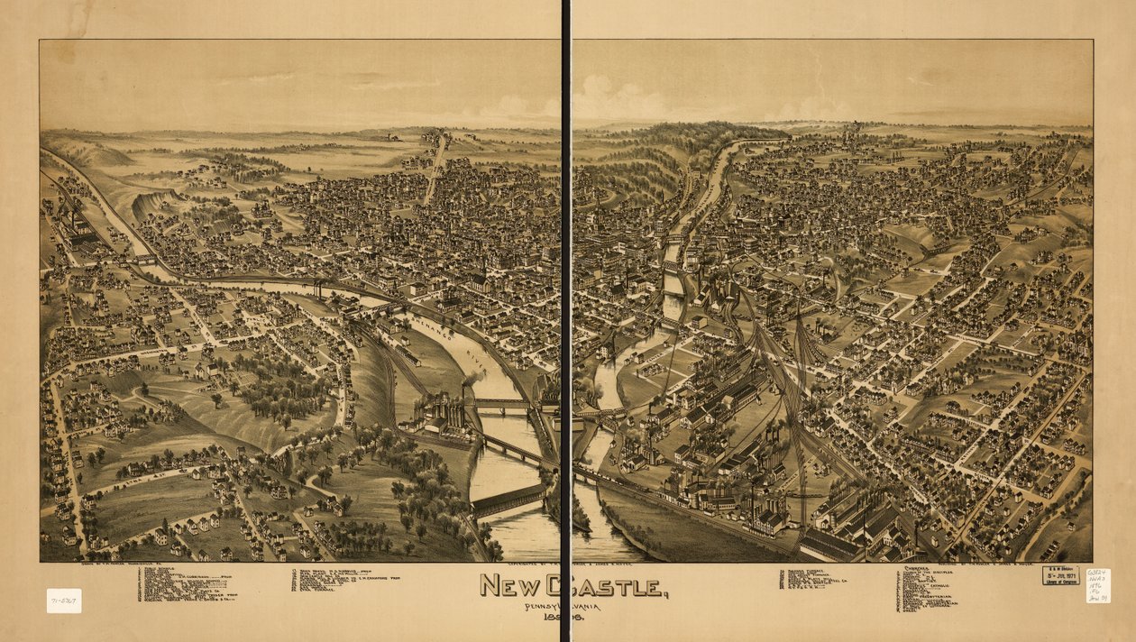 New Castle, Pennsylvania 1896 tekijältä T. M. Fowler