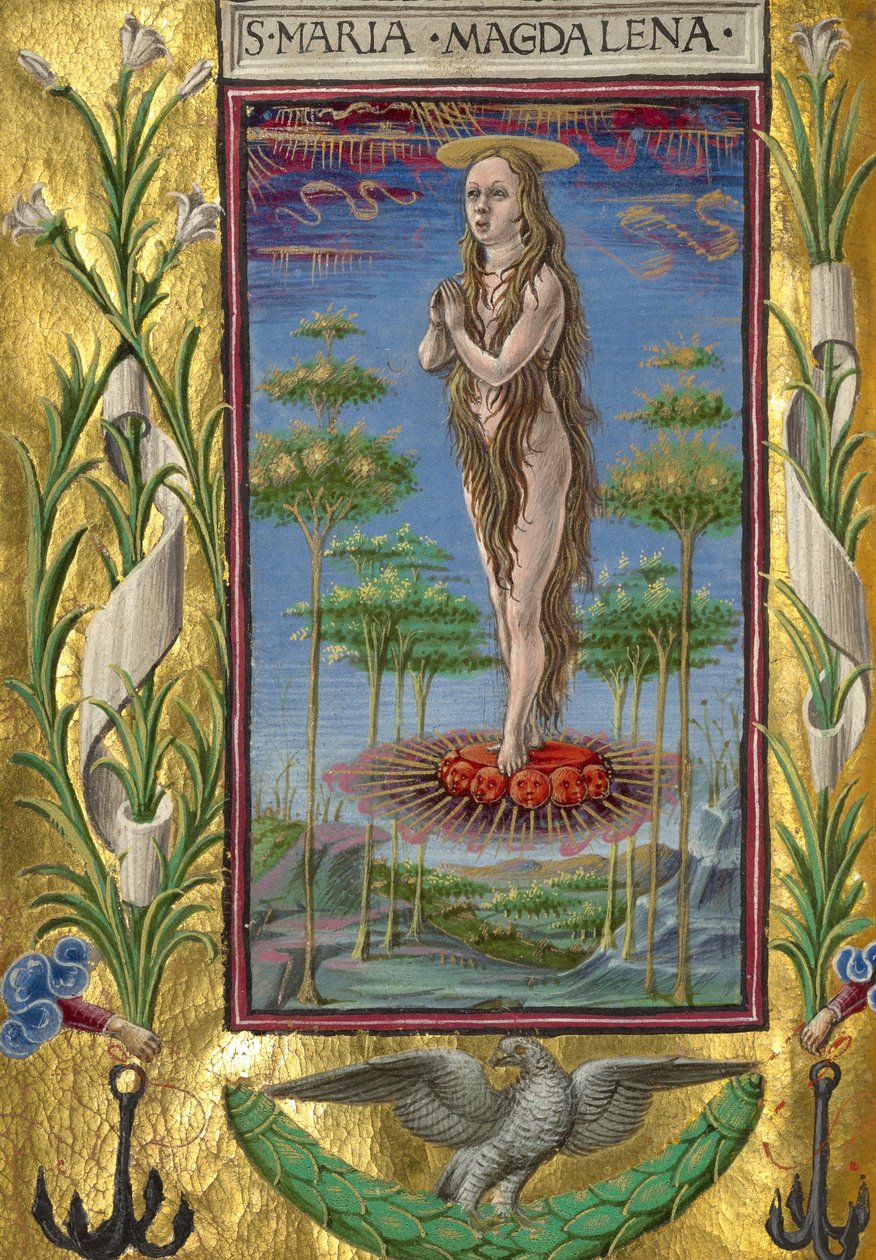 Mary Magdalene Borne Aloft tekijältä Taddeo Crivelli