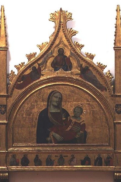 Madonna ja lapsi (tempera paneelissa) tekijältä Taddeo Gaddi