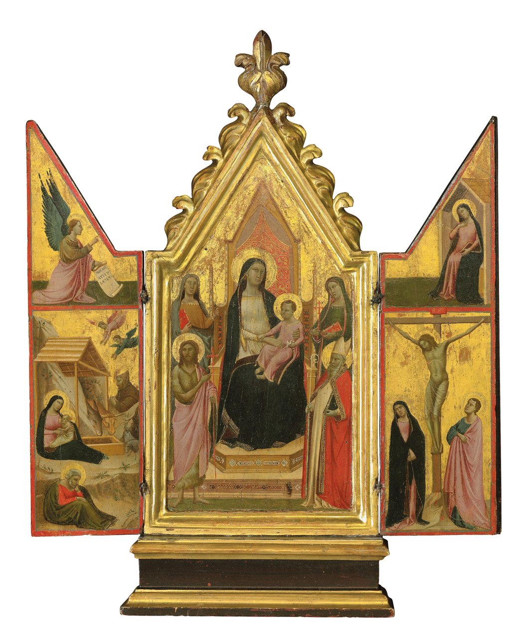 Triptyykki (tempera kullalla pohjalevyllä) tekijältä Taddeo Gaddi