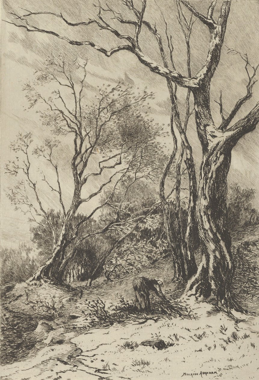 En Hiver., 1800-luku. tekijältä Tancrède Abraham